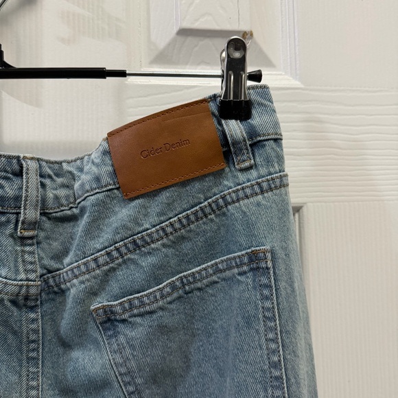 CIDER bow knot wide leg jeans size large - Picture 6 of 8